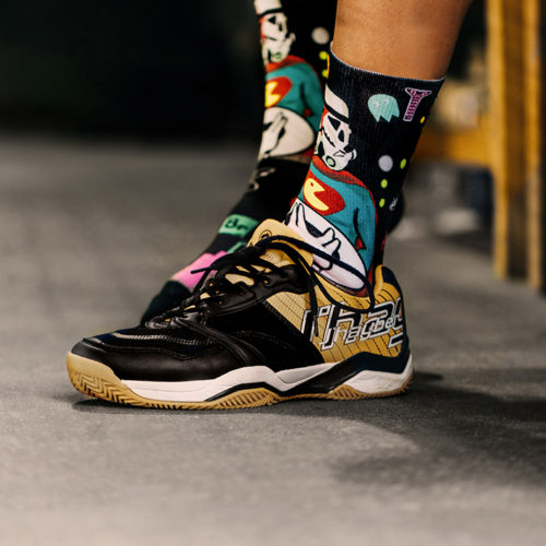 Calcetines originales en un gym