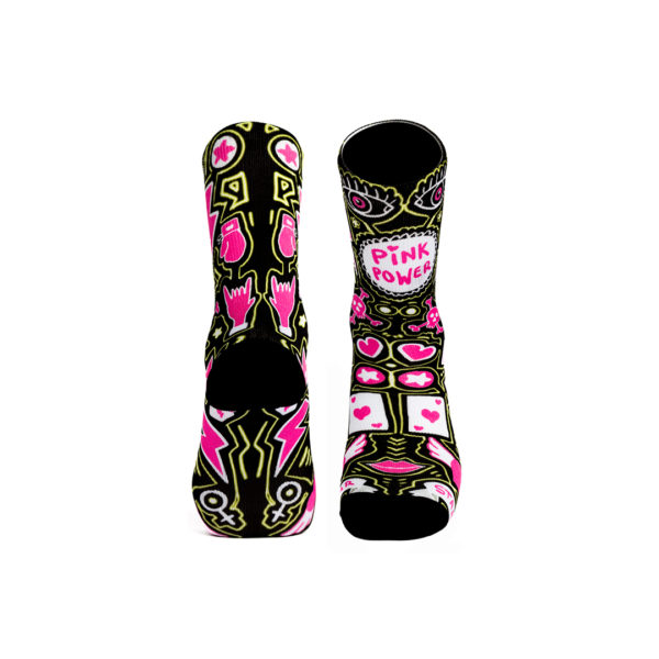 calcetines con diseño pink pareja