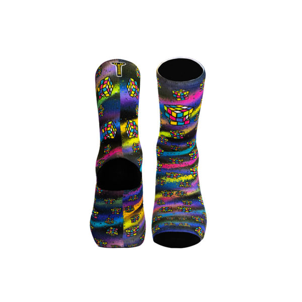 calcetines con diseño rubik pareja