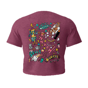 CrossTraining Burdeos Crop Top