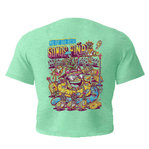 Somos una Piña Mint-Crop Top