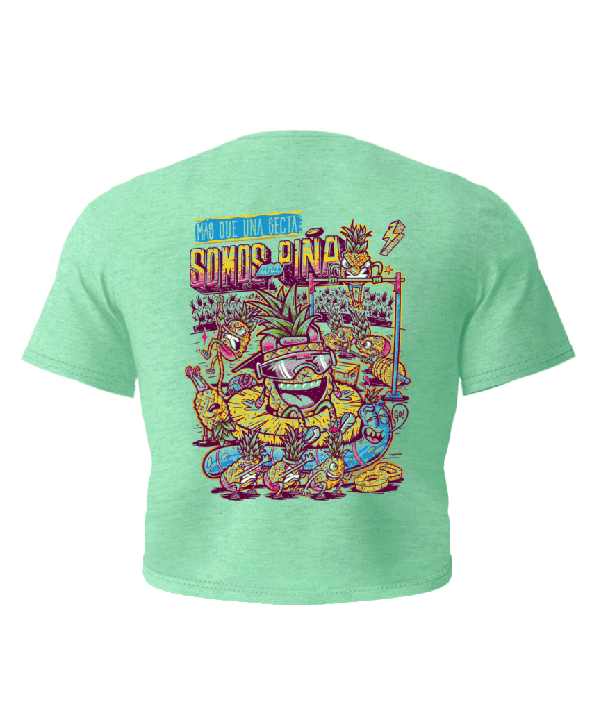 Somos una Piña Mint-Crop Top