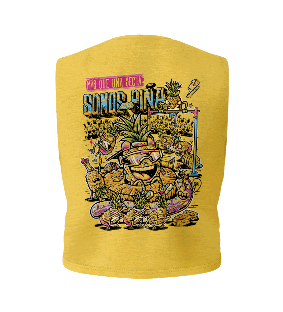 Somos una Piña Yellow-Crop Top