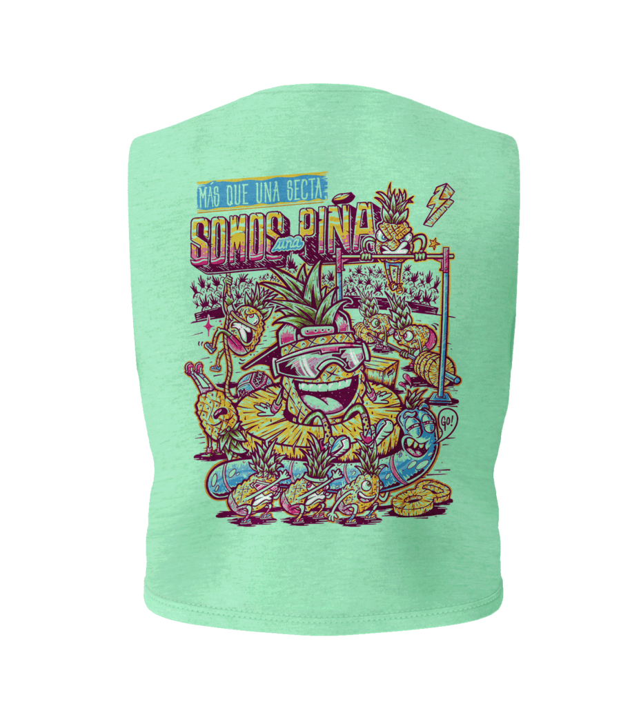 Somos una Piña Mint-Crop Top