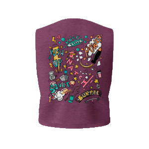 CrossTraining Burdeos Crop Top