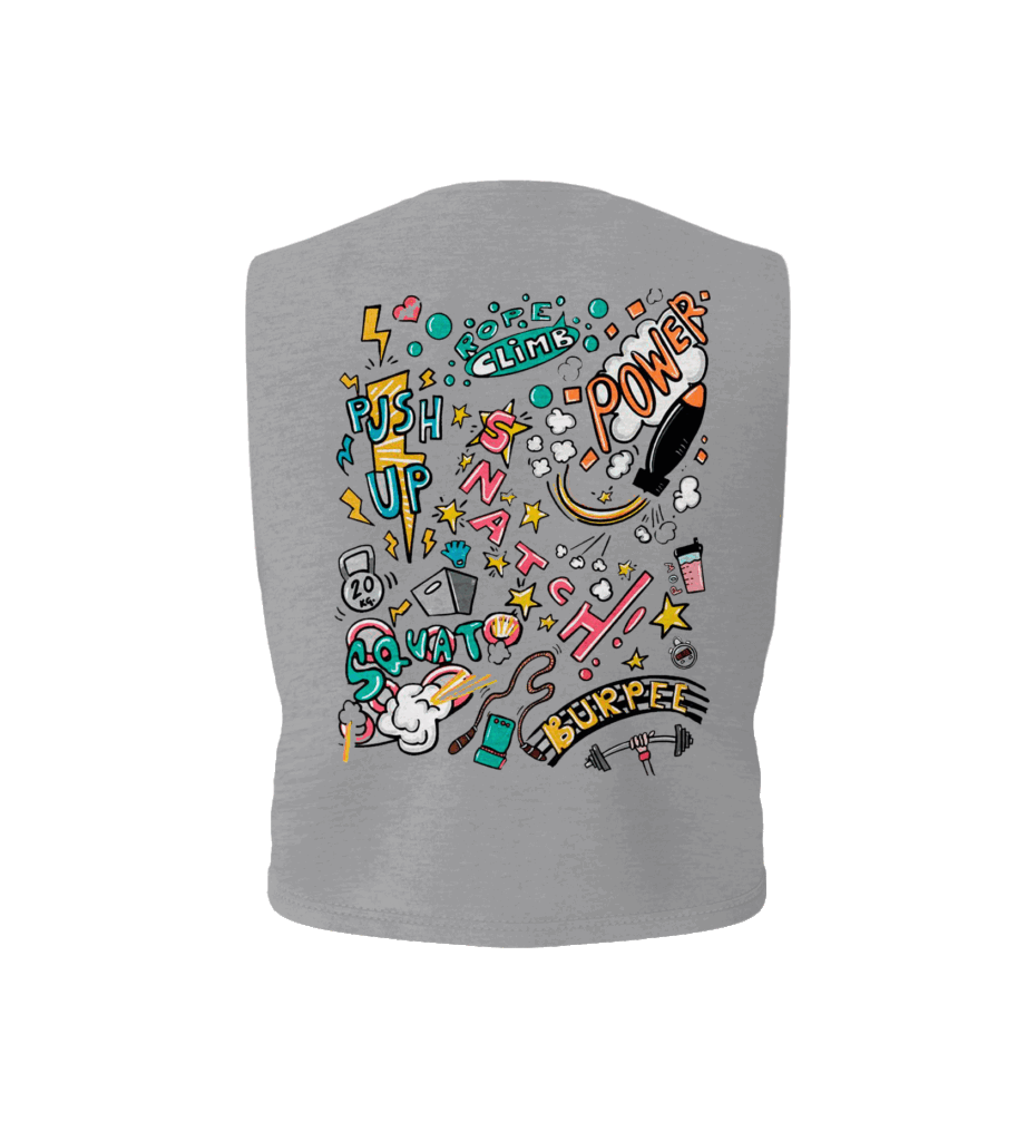 CrossTraining Gris Crop Top